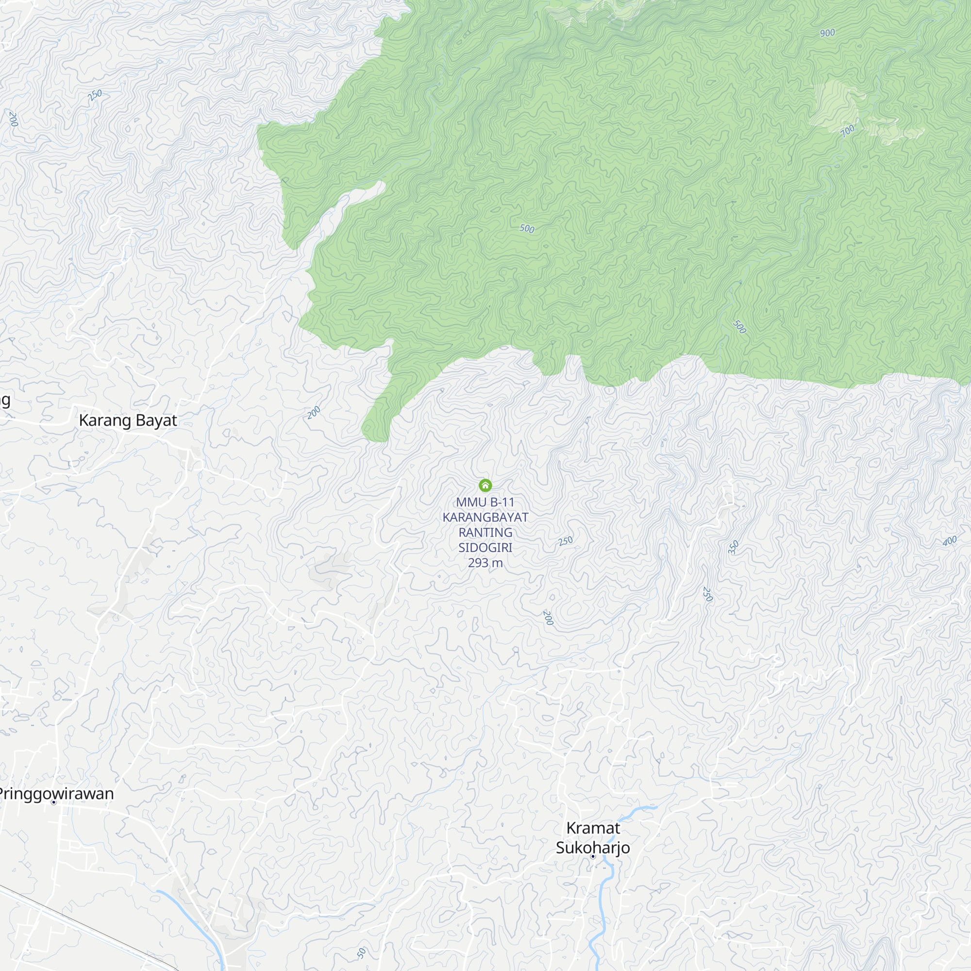 MMU B-11 KARANGBAYAT RANTING SIDOGIRI map