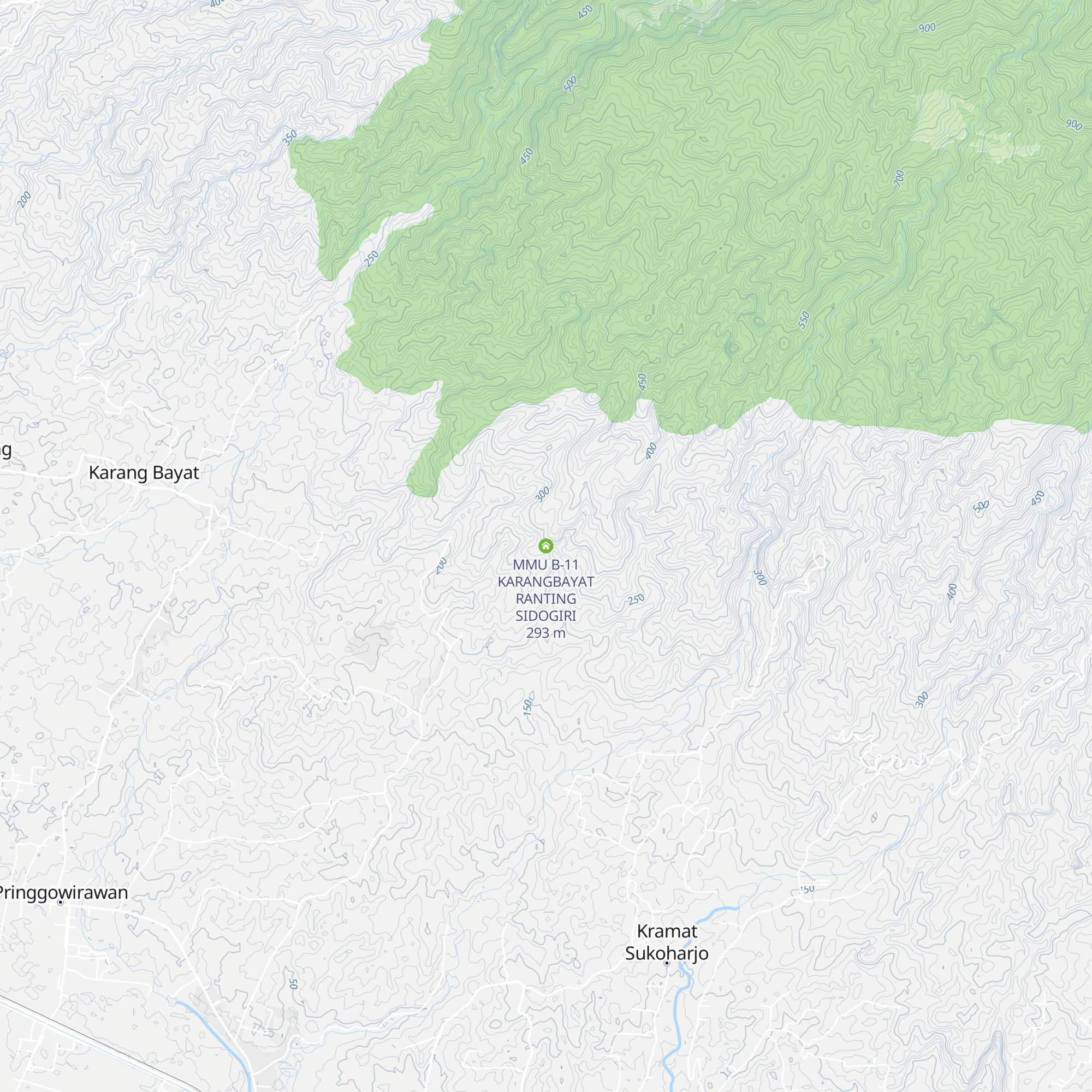 MMU B-11 KARANGBAYAT RANTING SIDOGIRI map