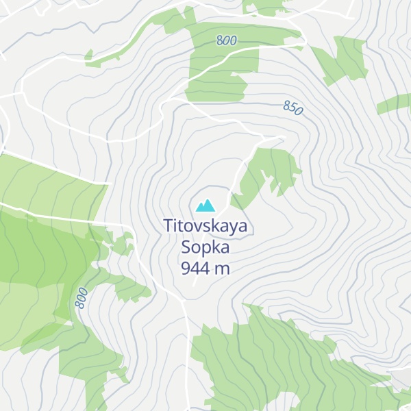 Map of Titovskaya Sopka