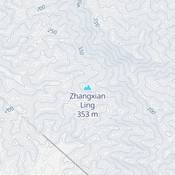 Map of Zhangxian Ling