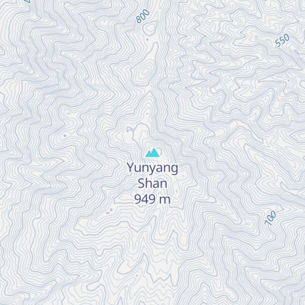 Map of Yunyang Shan