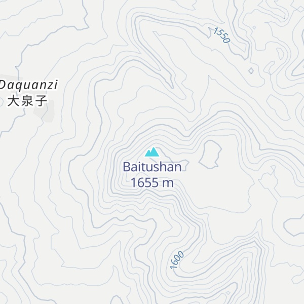 Map of Baitushan