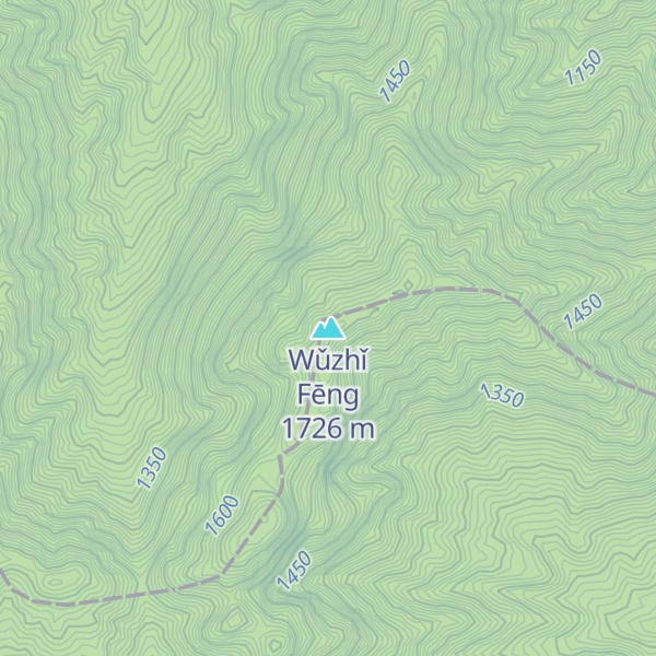 Map of Wǔzhǐ Fēng