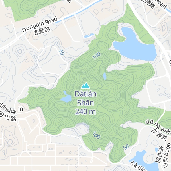 Map of Dàtián Shān