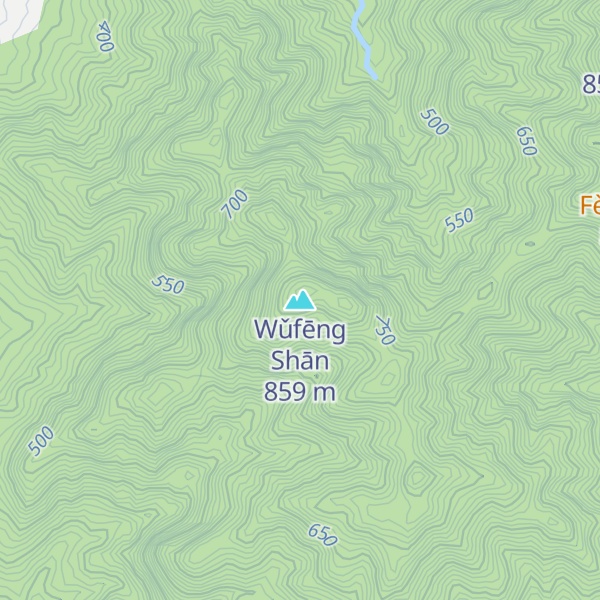 Map of Wǔfēng Shān