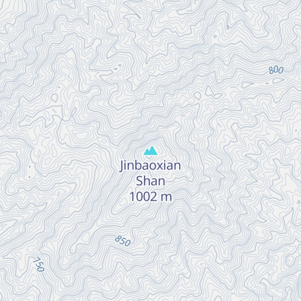 Map of Jinbaoxian Shan