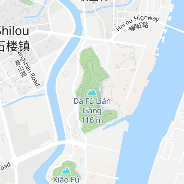 Map of Dà Fú Lián Gǎng