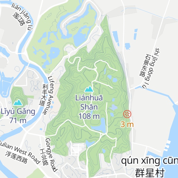 Map of Liánhuā Shān