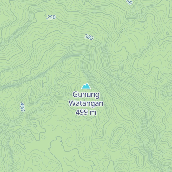 Map of Gunung Watangan