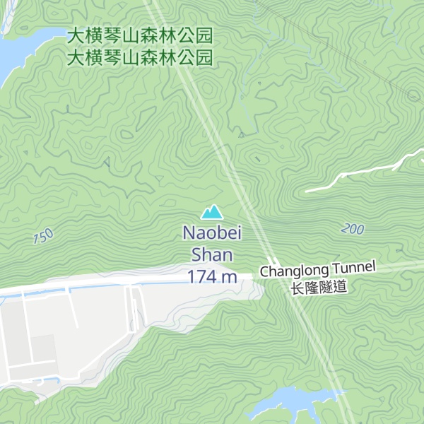 Map of Naobei Shan