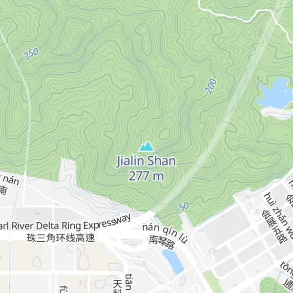 Map of Jialin Shan