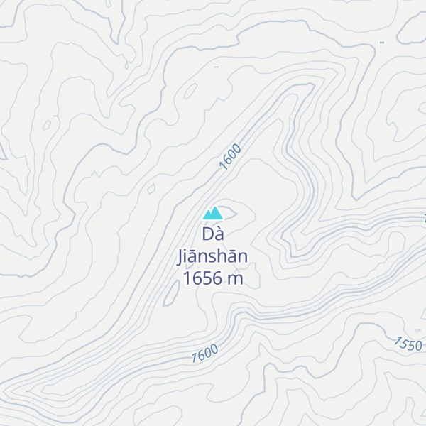 Map of Dà Jiānshān