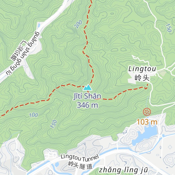 Map of Jītí Shān
