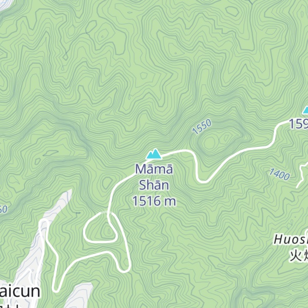 Map of Māmā Shān