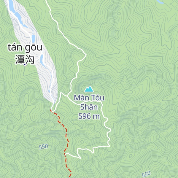 Map of Màn Tóu Shān