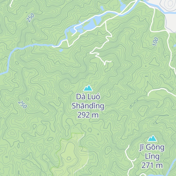Map of Dà Luó Shāndǐng
