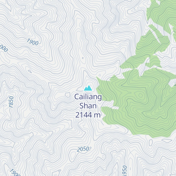 Map of Cailiang Shan