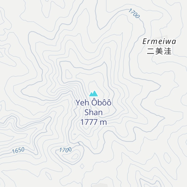Map of Yeh Ôbôô Shan