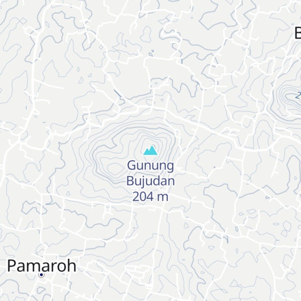 Map of Gunung Bujudan