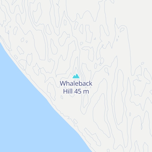 Map of Whaleback Hill