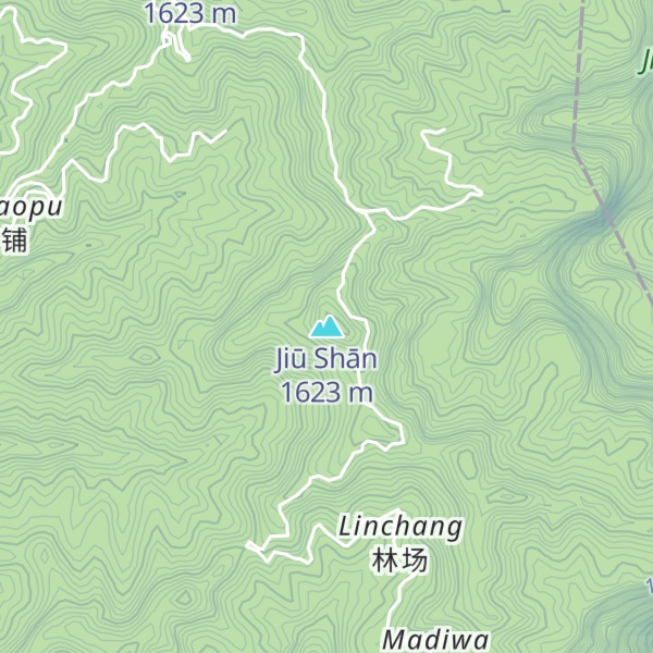 Map of Jiū Shān