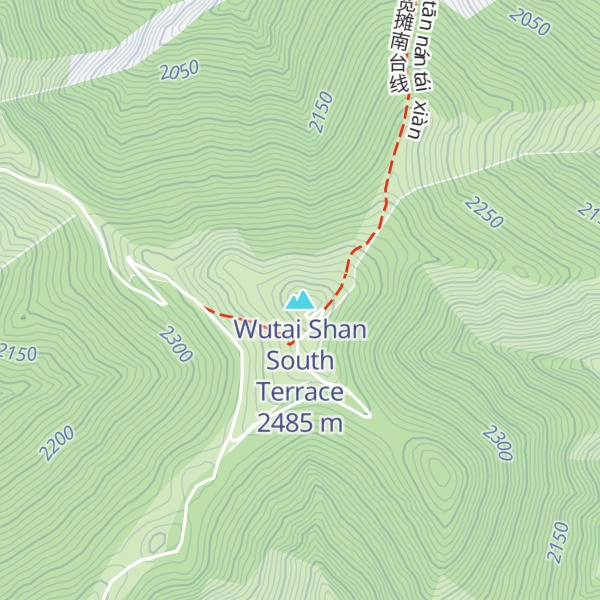 Map of Wutai Shan South Terrace