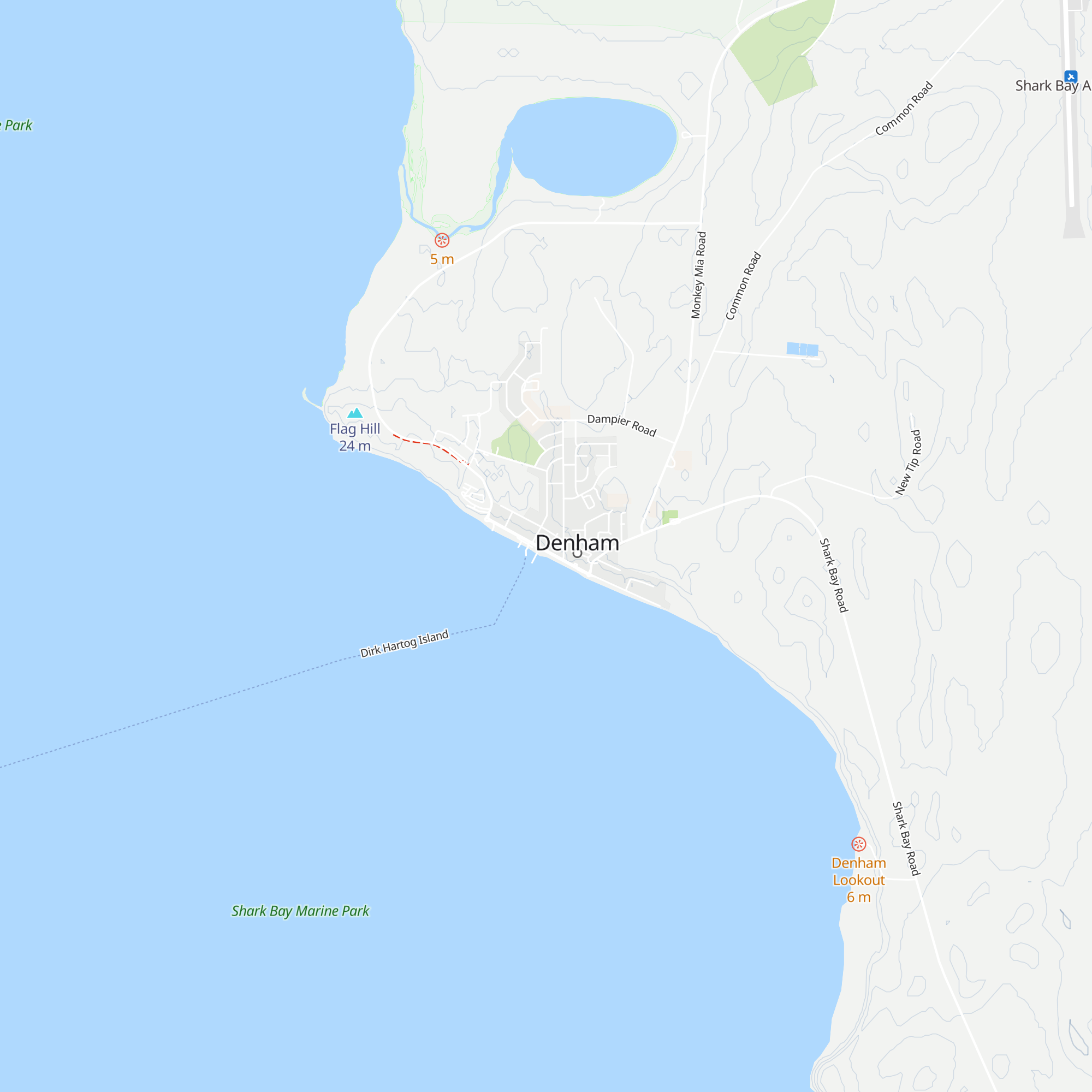 Shark Bay Visitors Centre map