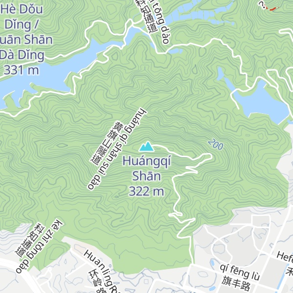 Map of Huángqí Shān