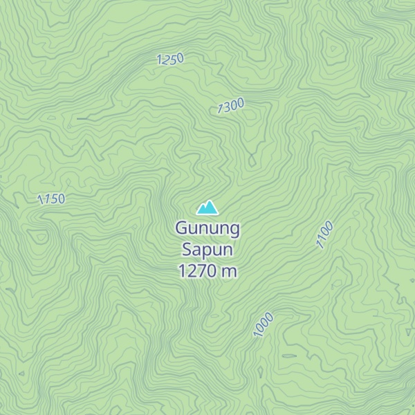 Map of Gunung Sapun