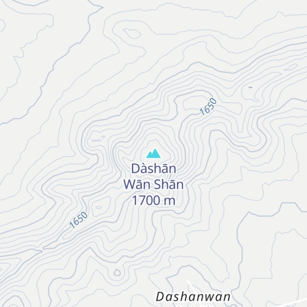 Map of Dàshān Wān Shān