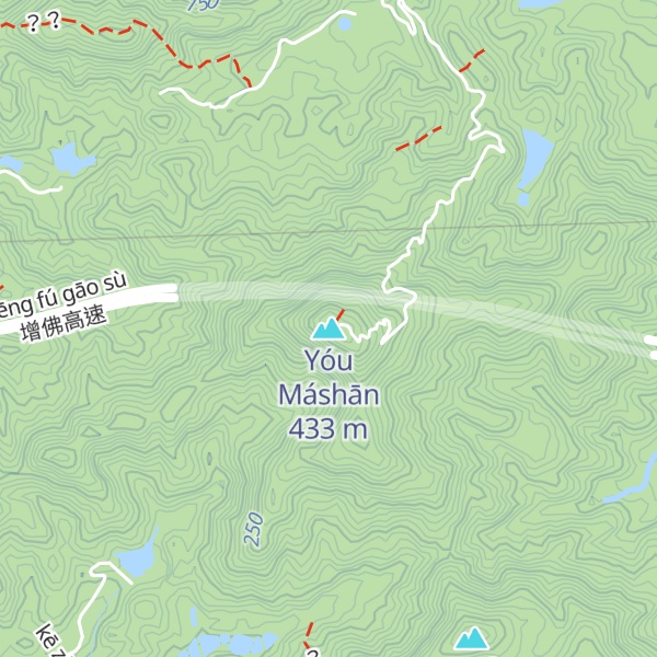 Map of Yóu Máshān