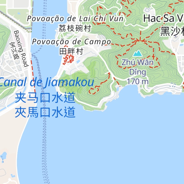 Map of Pào Tái Shān