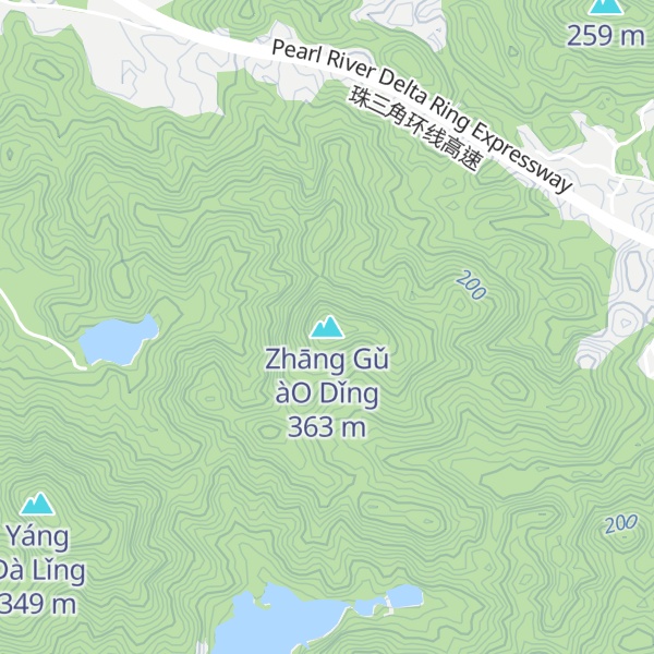 Map of Zhāng Gǔ àO Dǐng