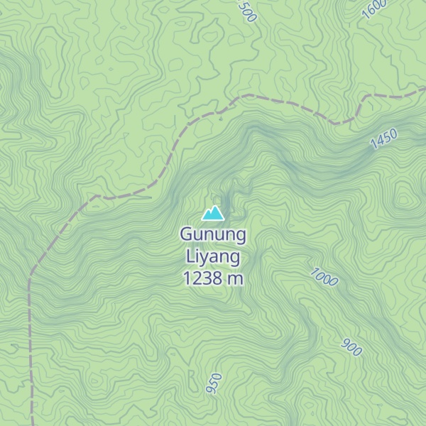 Map of Gunung Liyang