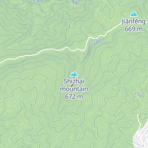 Map of Shizhai mountain