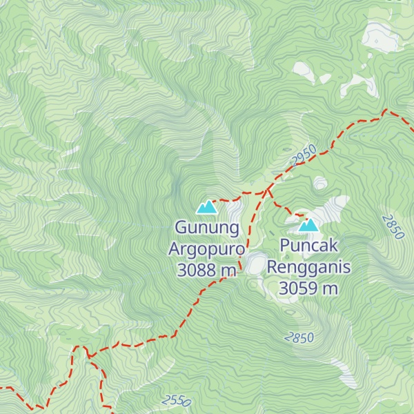 Map of Gunung Argopuro