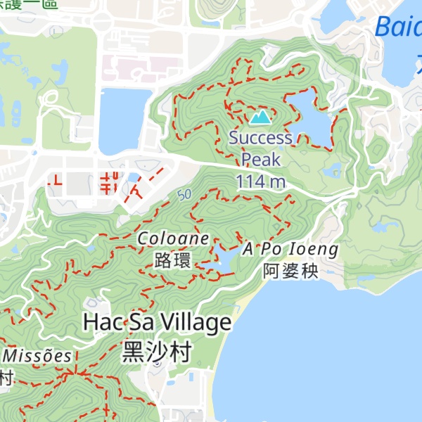 Map of Zhōngyāng Shān
