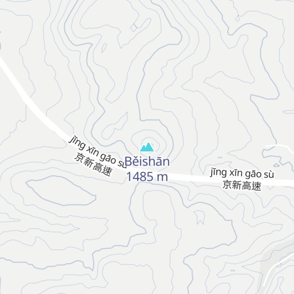 Map of Běishān