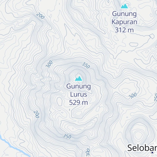Map of Gunung Lurus