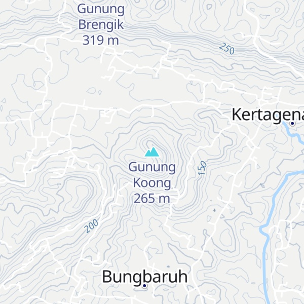 Map of Gunung Koong