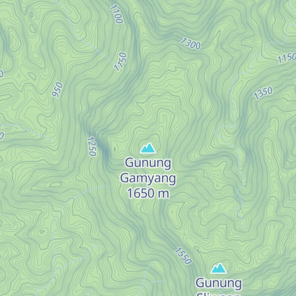 Map of Gunung Gamyang
