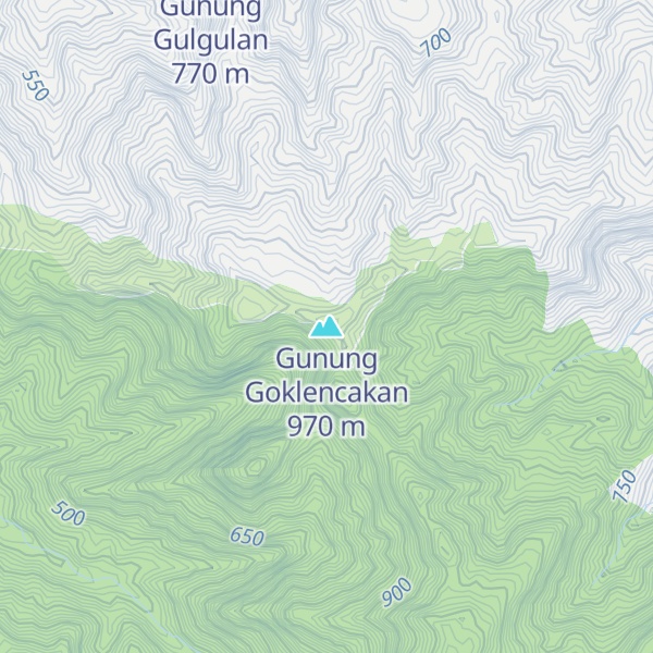 Map of Gunung Goklencakan