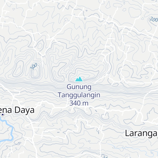 Map of Gunung Tanggulangin