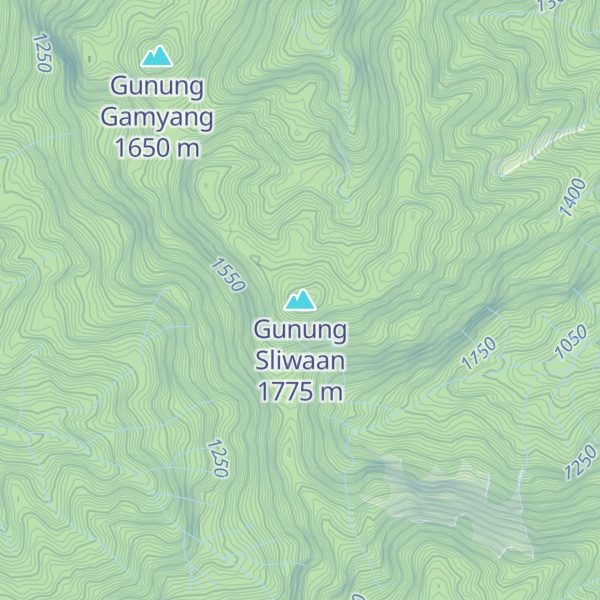 Map of Gunung Sliwaan