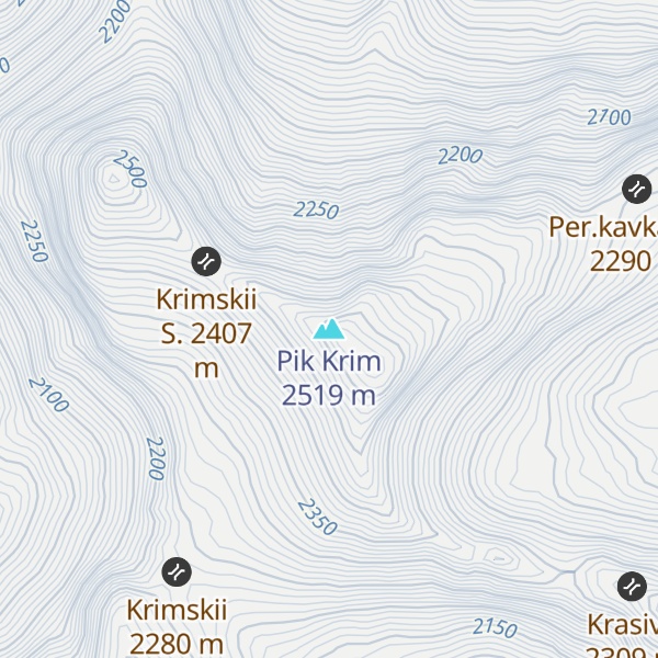 Map of Pik Krim