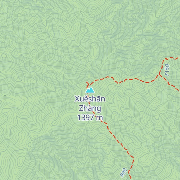 Map of Xuěshān Zhàng