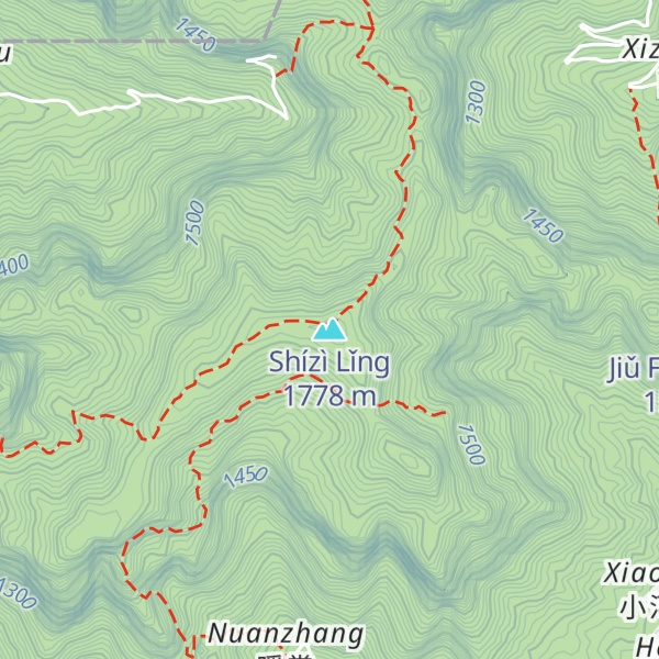 Map of Shízì Lǐng
