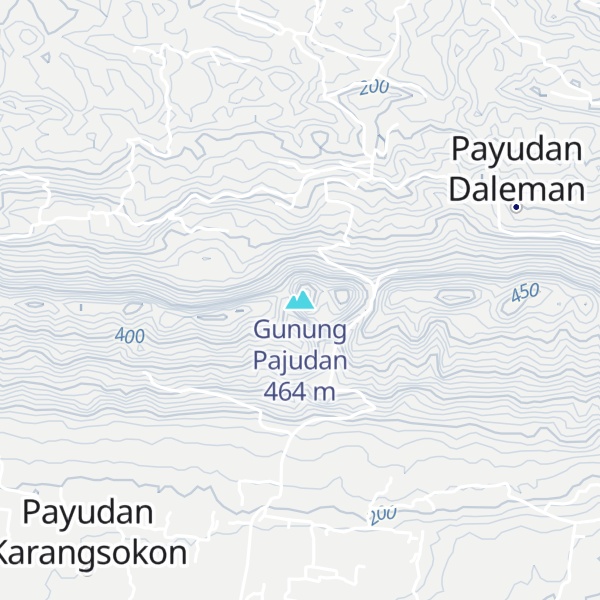 Map of Gunung Pajudan
