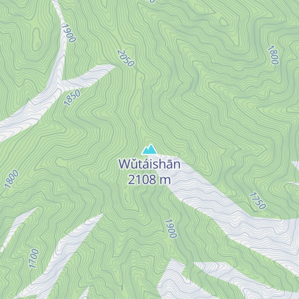 Map of Wǔtáishān
