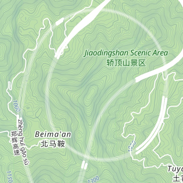 Map of Jiào Dǐng Shān